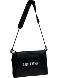 Τσάντα Calvin Klein - Χιαστί - Μαύρη με logo - Αδιάβροχη