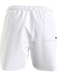 Ανδρικό Μαγιό Calvin Klein - Λευκή Βερμούδα - Μαύρο Logo