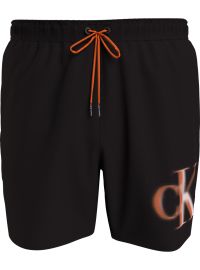 Ανδρικό Μαγιό Calvin Klein - Μαύρη Βερμούδα - Pixel print Logo