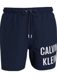 Ανδρικό Μαγιό Calvin Klein - Navy Βερμούδα - Λευκό Logo