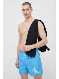 Ανδρικό Μαγιό Calvin Klein - Σετ δώρου - Γαλάζιο Σορτσ και πετσέτα