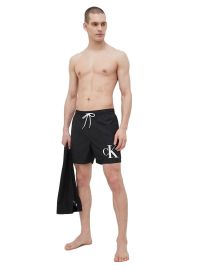 Ανδρικό Μαγιό Calvin Klein - Σετ δώρου - Μαύρο Σορτσ και πετσέτα