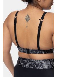 Γυναικείο μαγιό σουτιέν Dorina - Χωρίς ενίσχυση - Μαύρο Print - Cup E F