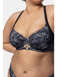 Γυναικείο μαγιό σουτιέν Dorina - Χωρίς ενίσχυση - Μαύρο Print - Cup E F