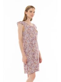 Γυναικείο Νυχτικό Pink Label - Midi Αμάνικο - Print Λαχούρια