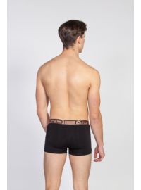 MED Ανδρικό boxer Logan - Μαύρο - Pink gold λάστιχο