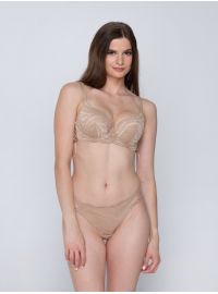 Σουτιέν Balconette Luna Flirt - Μπεζ - Μεγάλο στήθος - Cup D