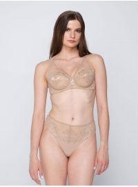 Σουτιέν Balconette Luna Pandora - Μπεζ - Μεγάλο στήθος - Cup E