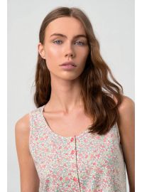 Γυναικεία πυτζάμα  Vamp - Σορτσάκι - Κοραλί φλοράλΓυναικεία πυτζάμα  Vamp - Σορτσάκι - Κοραλί φλοράλ