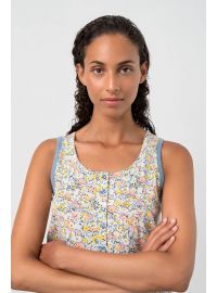 Γυναικεία πυτζάμα  Vamp - Σορτσάκι - Μπλε φλοράλ