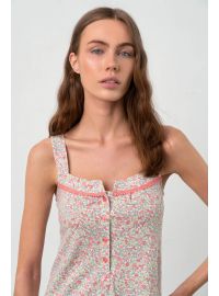 Νυχτικό με Πατιλέτα Vamp - Αμάνικο - Φλοράλ