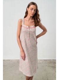 Νυχτικό με Πατιλέτα Vamp - Αμάνικο - Φλοράλ