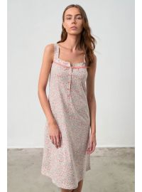 Νυχτικό με Πατιλέτα Vamp - Αμάνικο - Φλοράλ