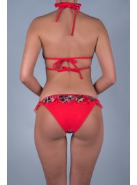 MED μαγιό σλιπ Adriana - Mix and Match - Κοραλί - Κανονικό Κόψιμο