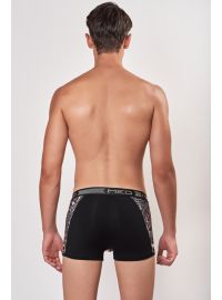 MED Ανδρικό boxer JAGUAR - Μαύρο - Animal Print