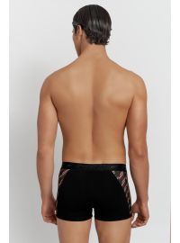 MED Ανδρικό boxer CAPSULE - Καφέ - Μαύρο - Print Logo