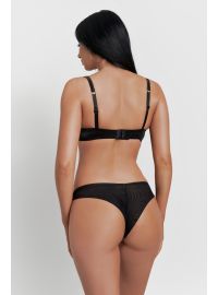 Slip Brazil  MED CRYSTAL - Μαύρο - Ασημί ρίγες