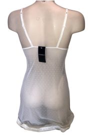 Γυναικείο Νεγκλιζέ Armani - Δαντέλα  - Ελαστικό - Διαφάνεια - Λευκό