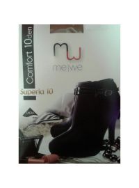 Καλσόν MEWE Comfort 10 den - Μαύρο Διάφανο - 3D Lycra