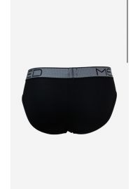 MED Ανδρικό Slip Fred - Μαύρο Ασημί - Φαρδύ εξωτερικό λάστιχο