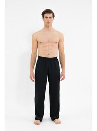 Ανδρική πυτζάμα MED LOGAN - Μαύρη - Κιμονό