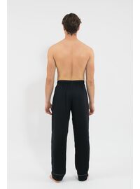 Ανδρική πυτζάμα MED LOGAN - Μαύρη - Κιμονό