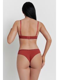 Slip Brazil  MED LOLA - Κόκκινο - Μεταλλιζέ λάστιχο