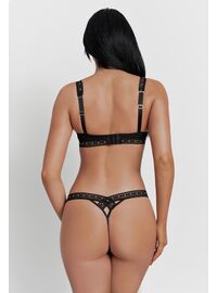 Σουτιέν Push Up MED NORI - Μαύρο Δίχτυ - με Ενίσχυση - Cup B