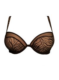 Σουτιέν Push Up MED KATIE - Μαύρο με Ενίσχυση - Cup B