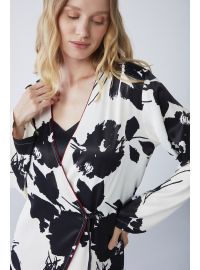 Σετ ρόμπα & νυχτικό Penye Mood  - Μαύρο - Σχέδιο