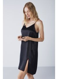 Σετ ρόμπα & νυχτικό Penye Mood  - Μαύρο - Σχέδιο