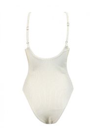 Γυναικείο μαγιό ολόσωμο Rock Club - Λευκό Lurex - Brazil