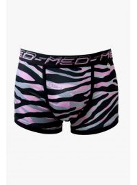 MED Ανδρικό boxer Tom - Zebra/Pink με φαρδύ εξωτερικό λάστιχο