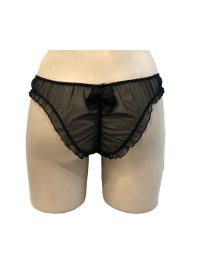 Γυναικείο slip Lida - Μαύρη διαφάνεια - Κανονικό