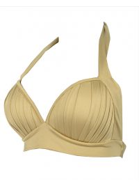 Μαγιό τρίγωνο Rock Club - Gold τοπ Bikini - Σταθερό cup C/D