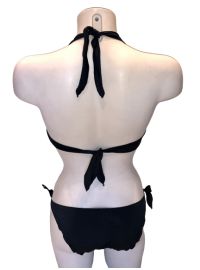 Γυναικείο μαγιό σετ - Μαγιό Μπικίνι  Βολάν - Black