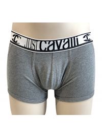 Ανδρικό boxer Just Cavalli - Γκρι - Λευκό λάστιχο - Logo
