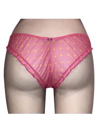 Brazilian slip Lida - Ροζ πουά - Hipster Δαντέλα