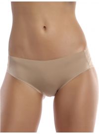 Γυναικείο slip midi Ysabel Mora - Floral δαντέλα πίσω - Αόρατο - Μπεζ