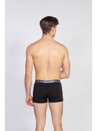 MED Ανδρικό boxer ALBIE - Μαύρο - Μπλε λάστιχο