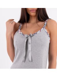 Γυναικείο νυχτικό Claire Katrania - Τιράντα - Γκρι
