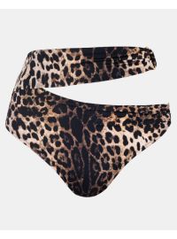 Ψηλόμεσο μαγιό slip Rock Club - Animal print - Σλιπ  με κρίκους