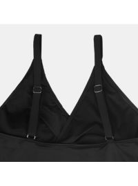 Γυναικείο Plus Size μαγιό ολόσωμο Rock Club - Μαύρο - Κρουαζέ - Cup D/E