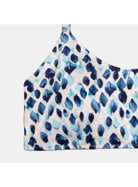 Μαγιό Crop Top Rock Club - Dreams print Bikini - Plus Size