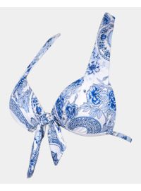 Μαγιό Push Up τρίγωνο Rock Club - Porcelain print - Bikini Cup B