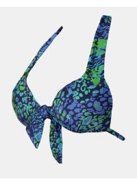 Μαγιό Push Up τρίγωνο Rock Club - Spring print - Bikini Cup B