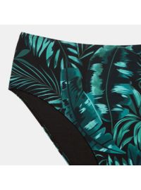 Μαγιό slip Plus Size Rock Club - Κλασικό Palm print - Μπικίνι κανονικό