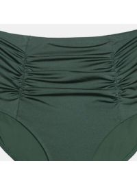 Μαγιό slip Plus Size Rock Club - Ψηλόμεσο Κυπαρισσί - Μπικίνι με σούρες