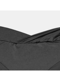 Μαγιό slip Plus Size Rock Club - Ψηλόμεσο Μαύρο - Μπικίνι κρουαζέ