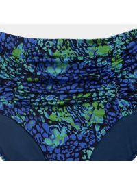 Μαγιό slip Plus Size Rock Club - Ψηλόμεσο Spring print- Μπικίνι με σούρες